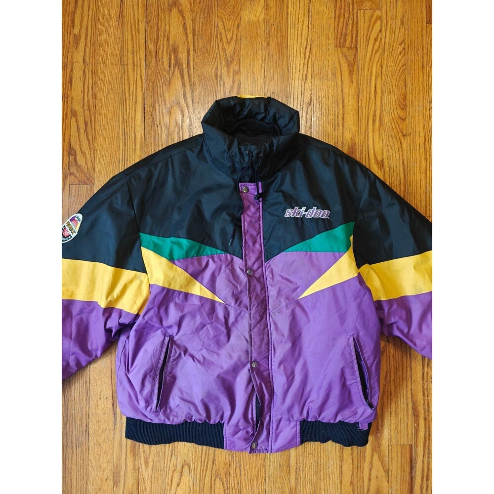 Vintage Ski-Doo Bombardier Ski Snow Jacket Size XL Winter Sports Snowmobile